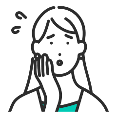 困っている女性のイメージ