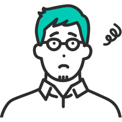 困っている男性のイメージ
